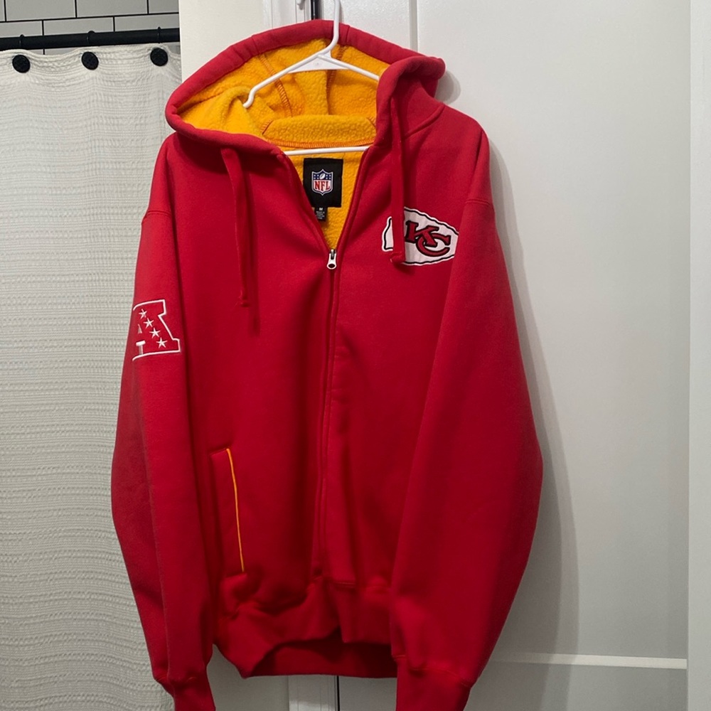 Kansas City Chiefs Fleece Zip-up Hoodie, M